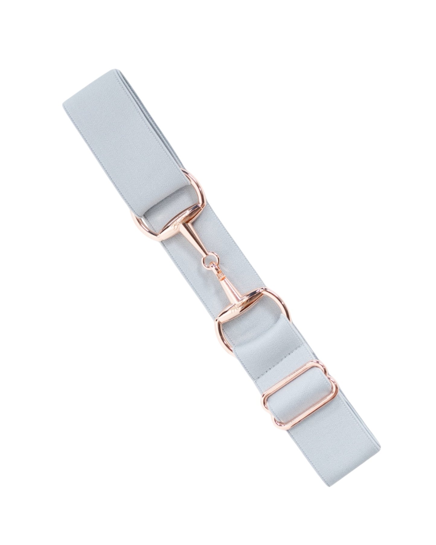 BecaVal Horse Bit Belt in Soft Grey w/Rose Gold