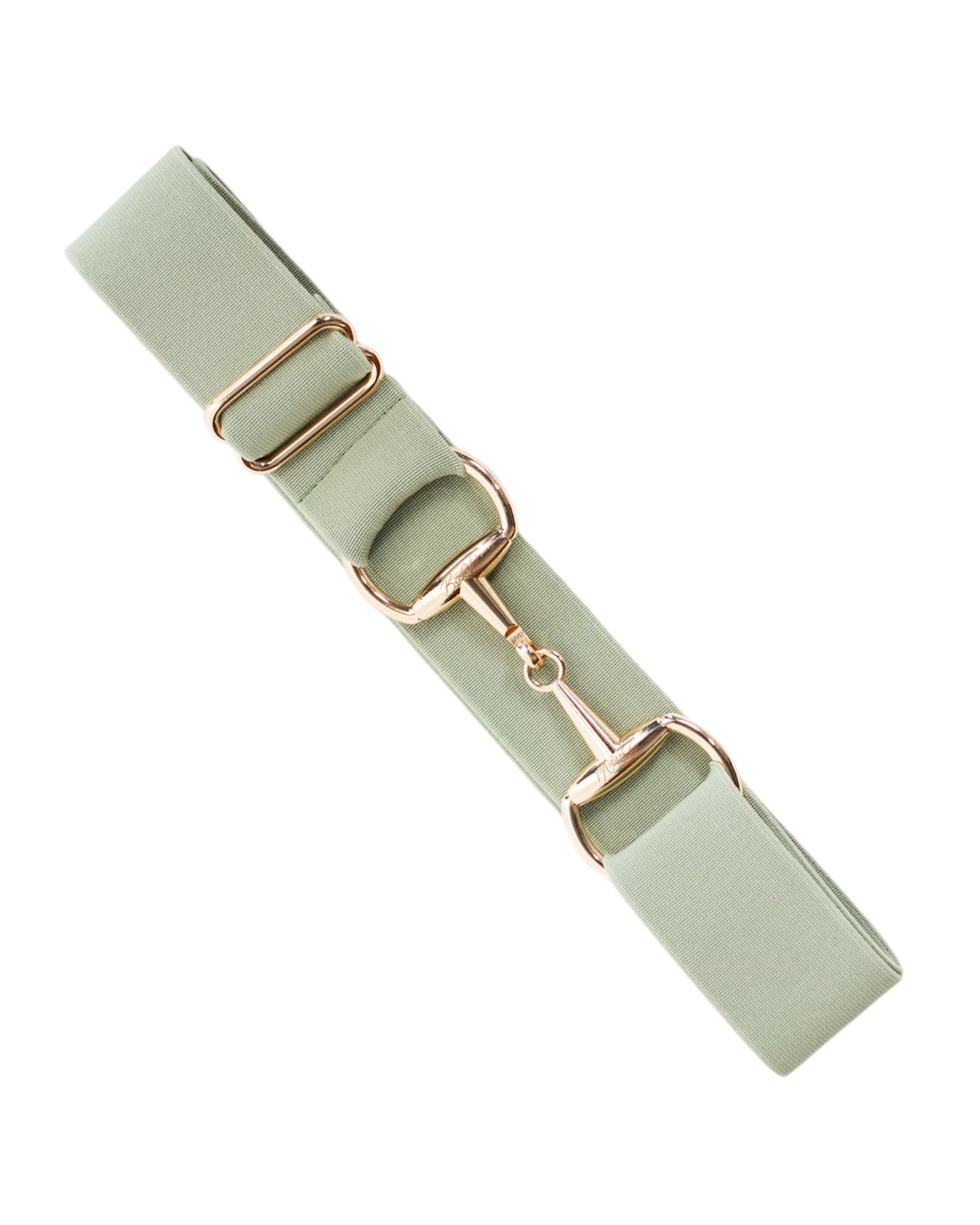 BecaVal Horse Bit Belt in Lime Luxe w/Gold