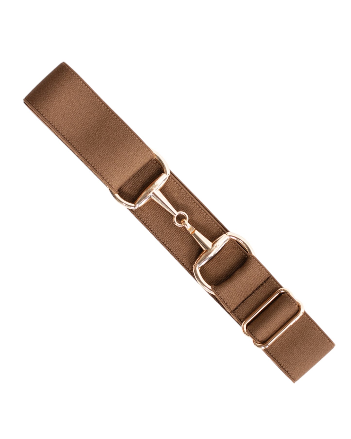 BecaVal Horse Bit Belt in Espresso w/Gold